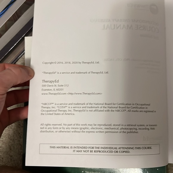 TherapyEd National OTA Certification Exam Review & Study Guise and Course Manual - Picture 4 of 5